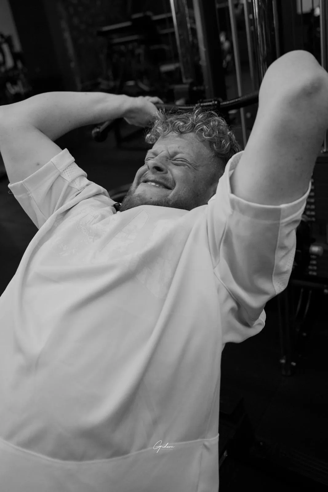 Rick tijdens een training